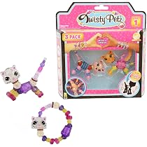 Twisty Petz Twin Pack, Twistable. Wearable and Fashionable. Sparkly gems that transform from a pet into a bracelet and back from a couple of simple twists! Includes 2, 12 to collect. Age Twisty Petz Twin Pack, Twistable. Wearable and Fashionable. Sparkly gems that transform from a pet into a bracelet and back from a couple of simple twists! Includes 2, 12 to collect. Age