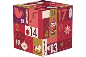 ‎MYMUESLI mymuesli Müsli Adventskalender 2025-24x verschiedene Bio-Müslis im 2go-Portionsbecher - Für das gesunde Frühstück in Bio-Qualität & ohne Palmöl - Geschenk für Frauen, Männer und Familien