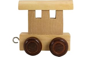 Lettres en bois, lettre train remorque, Locomotive, waggon, A-Z, hauteur. 5,5 cm