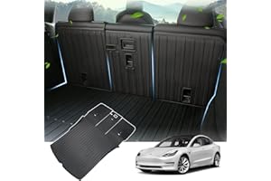 CARERSTEN Tapis de coffre en caoutchouc 3D pour Tesla Model Y 2021, 2022, 2023, imperméable et antidérapant