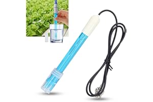 EULBEVOLI Sonda PH, Cyfrowy Miernik PH Pen do Wody, Elektroda PH o Wysokiej Dokładności, Elektroda Wymienna, Elektroda PH Sonda Czujnika BNC Elektroda Testowa PH, dla Przemysłu Chemicznego