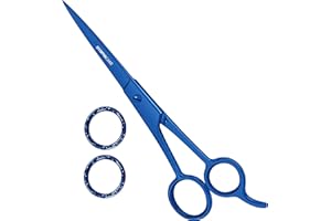 Utopia Care 6,5 pollici Forbici da parrucchiere in acciaio inox - Forbici da salone per taglio capelli e rifinitura barba - Forbici professionali per barbieri - Affilate, resistenti - (Blu)