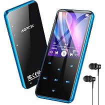 AGPTEK Reproductor MP3 de 64 GB con Bluetooth, M3