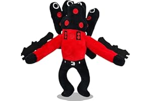 KoMico Skibidi Toilet Plush, 11 Inch Upgrade Titan Speakerman Bosses Plush Doll, Cameraman, Tv Man Plushies Toys Collectible Gifts for Fans (Upgraded Titan Speakerman)