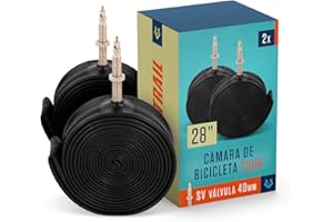 Alphatrail Cámara de Bicicleta Rick 28 Pulgadas SV Presta Válvula 2X Conjunto con Garantía de Movilidad I Cubierta Compatible Schwalbe, Michelin, Continental, Conti, Maxxis & Kenda