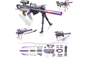 HAUTIK Elektrisch Spielzeug Pistole für Nerf Gun Sniper, 100+ Stil Automatisch Toy Blaster Gun 100 Darts mit Scope, Elektrische Scharfschützengewehr Geschenk für Jungen ab 6-12 Jahre