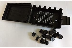 MAYPOLE UK LTD Genuine 12V/24V 10-way Waterproof Hinged Junction Box For 7 or 8 Core Cable, Trailer, Caravan, Horsebox Etc Blade Terminals (Replaces Britax) MP2985B MAYPOLE