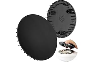 Abdeckhaube für Duschabfluss, Ø 115 mm, kompatibel mit Viega Tempoplex Ablaufgarnitur ab Baujahr 2006, passend für Modell 6964.0, für Ablaufloch Ø 90 mm, schwarzes ABS ASA, Deckel Dusche Abdeckung