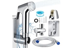 NASTOPEE Bidet Sprayer, Handheld Bidet Sprayer for Toilet UK Bidet Shower Muslim Shower Douche Kit Toilet Hose Bathroom Baby Diaper Cloth Shower Head for Personal Hygiene Bidet Attachment Personal Hygiene