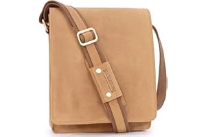 Bucklestone - Herren Leder Schultertasche - Umhängetasche Mittelgroß - Passend für ein Tablet und Notizbuch A4 - Warwick