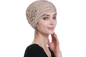 Alnorm Flower Design Chemo Hair Loss Caps Cancer Headwear for Women