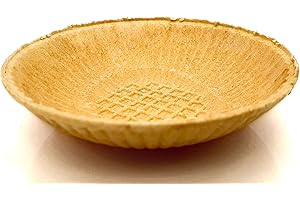 PJaspert Eiswaffeln | Waffelschale "Wiener Eisbrötchen" 25xØ85mm (450 Stück)