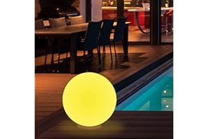 wuuhoo® I LED globo solare Gloria con 16 colori I lampada solare con telecomando e batteria ricaricabile I globo luminoso per interni ed esterni I luce da giardino con sensore crepuscolare 30 cm