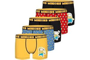 les minions Calecon Enfant, Boxer Fille, Despicable Me, Doux (Lot de 5)