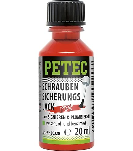 Vernis De Blocage Pour Vis Petec - 20ml, Jaune, Sécurise Les Assemblages, Résistant Aux Produits Chimiques - 2