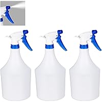 Relaxdays Sprühflasche Pflanzen, 3er Set, einstellbare Düse, 1 Liter, mit Skala, Kunststoff, Blumensprüher, weiß-blau, 3…