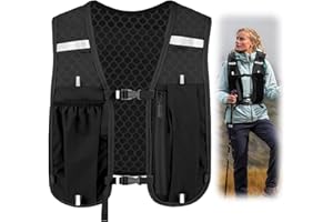 Bettinay Running Vests Mens, Lightweight Running Hydration Vest Adjustable Reflective for Men and Women