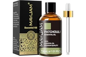 MAYJAM Oli Essenziali di Patchouli 30 ml, Olio Essenziale di Aromaterapia di Grado Terapeutico Naturale Puro al 100%, Oli Profumati per Diffusore Umidificatore Regali Perfetti