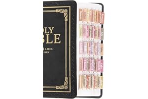 Bible Tabs for Study Bible, v2croft Laminated Bible Tabs for Old and New Testament, Men and Women Bible Study Supplies, 75 Bible Index Tabs, Bible Book Tabs (Style 4)