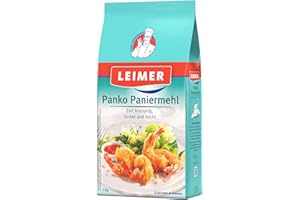 ‎LEIMER LEIMER Panko Paniermehl 1kg - Für eine zart knusprige und locker leichte Panade im Asia-Style (1 x 1kg)