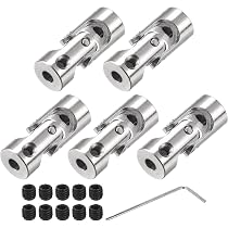 Sourcing Map Accouplement Arbre 2mm X 2mm - Joint Universel Acier 45# - Pour RC, Imprimante 3D - Lot De 3