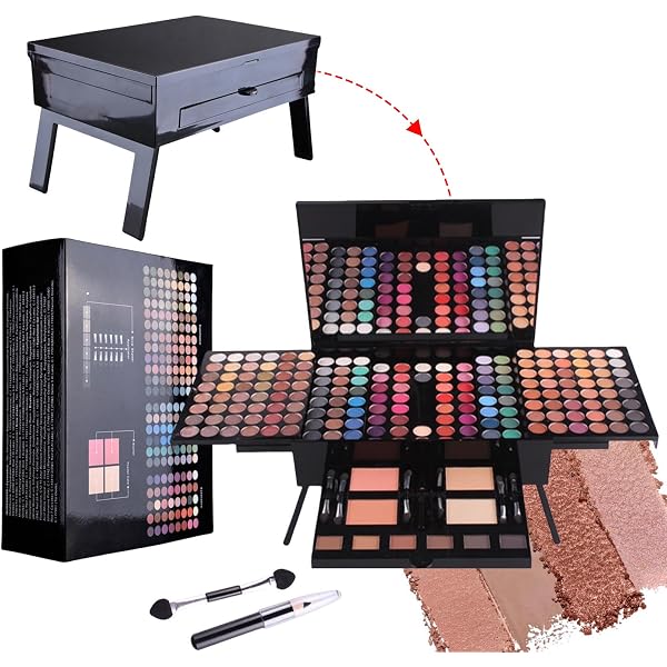 Ruwhere Schminkkassette – 177 Farben, Inkl. Concealer, Rouge, Puder