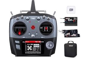 Radiolink T16D 16 Kanäle RC-Sender und R16F Telemetrie-Empfänger, Multi-Protokoll und Voice Broadcast Unterstützung, RC-Funkfernbedienung für Drohne, Flugzeug, Auto, Boot und mehr (Mode 2 Left Throttl