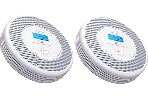 X-Sense - Detector de humo y monóxido de carbono conectado con función de alerta de voz en francés, detector de humo Wi-FI compatible con X-Sense Home Security App, XP0A-iR, juego de 2