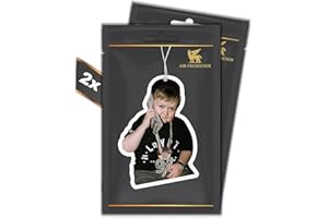 R&M ORIENT Set di 2 deodoranti Big Money Hasbulla ® – Prodotto originale con licenza per auto divertente distributore automatico di profumo per auto Air Freshener – Mini Khabib (VANILLA)