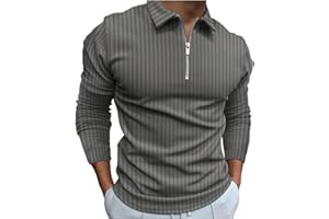 LAOSU Polo Homme Grande Taille sans ÉTiquette Bouton Hauts DéContractéS Confort Polo Longue Manche Homme Automne Chemise Polo Homme Manche Longue De Marque en Solde Polo Mariniere