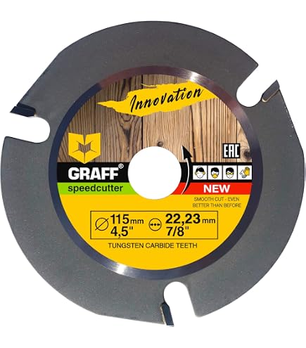 PRODIAMANT Disco Abrasivo 125 Mm K6 In Carburo Di Tungsteno - Ideale Per Smerigliatrice Angolare, Modellatura E Levigatura Avanzata - 8