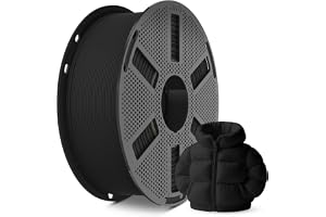 JAYO Matowy filament PLA 1,75 mm czarny 1,1 kg, matowa tekstura | matowy filament do drukarki 3D PLA, dokładność wymiarowa +/- 0,02 mm, szpula 1,1 kg (1,1 kg) do większości drukarek 3D FDM