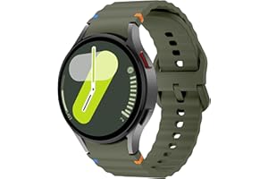 VeveXiao No Gap Band Compatible with Samsung Galaxy Watch 7 FE 6 5 4 Band 40mm 44mm/Galaxy Watch 5 Pro Band 45mm, 20mm Silicone Sport Strap Galaxy Watch 6 4 Classic Band Women Men