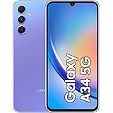 Samsung Galaxy A34 5G Smartphone Android, Display FHD+ Super AMOLED 6.6”, 6GB RAM e 128GB di memoria interna espandibile, Bat