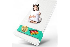 ‎ALAVYA HOME ALAVYA HOME® Kindermatratze 90x200 cm ohne Spannbettlaken 10 cm hoch I CertiPUR zertifizierter Kaltschaum mit waschbarem Bezug I Hochwertige Matratze für Kinderbett Jugendmatratze 200x90 I Made in EU