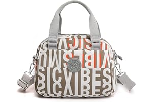 FORRICA Borsa a Mano Donna Borsa Tracolla Leggero Piccolo Borsetta Tessuto Oxford Impermeabile Casuale Borse a Spalla Lettera