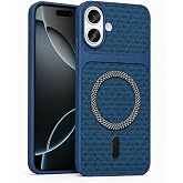 Coverzone iPhone 17 ile uyumlu Karbon Kaplama Telefon Kılıfı, MagSafe ile Uyumlu, 2 mm Y&uuml;kseltilmiş Kamera Korumalı, Kadife İ