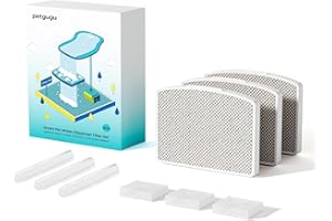 PETGUGU Cat Water Fountain 3 Pack Replacement Filters for PF1/PF1L Automatic Pet Fountain Filter Set Special