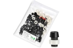 Chanzon 50pcs 5mm LED-Halter rund aus Kunststoff für Leuchtdioden, Diodenleuchten, Glühbirnen
