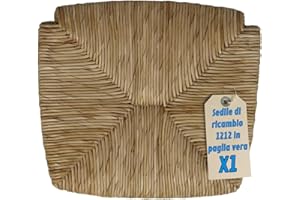 EGC - Seduta di Ricambio in Paglia per Sedia - mod. 1212 Venezia - Impagliatura per Sedie da Casa e Ristorazione - Comoda e Resistente - Perfetta per Rinnovare Sedie in Legno