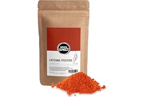 Spicy Welt Piment de Cayenne Moulu (250g) – Poudre de Piment Cayenne | Pour Cuisine Mexicaine, Asiatique, Sauce & Marinade | Piquant Franc & Saveur Relevée | 100% Naturel, Sans Additifs