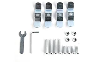 DFFMQSJ Aluminium Motorcycle Frame Mount Bracket Accessory Set - Silver