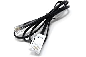 DRUT 1m BT to RJ11 4 Wire (431A) Male to Male UK Telephone Modem Lead Cable 3.3ft Black