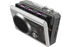 MERSOCO Portable Cassette Player Recorder AM/FM Radio, Compact Cassette Tape Player with 3.5MM Headphone Jack, Built-in Speaker, Battery/USB Powered