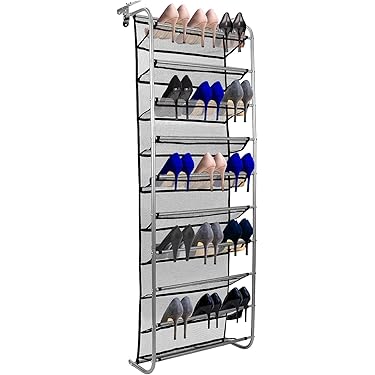 Schoenenzak Hangend - Schoenen Opberger - Organizer Voor Aan De Deur Schoenenorganizer Boven De Deur Met Haken Ruimtebesparend Voor Schoenen Woonaccessoires Enz
