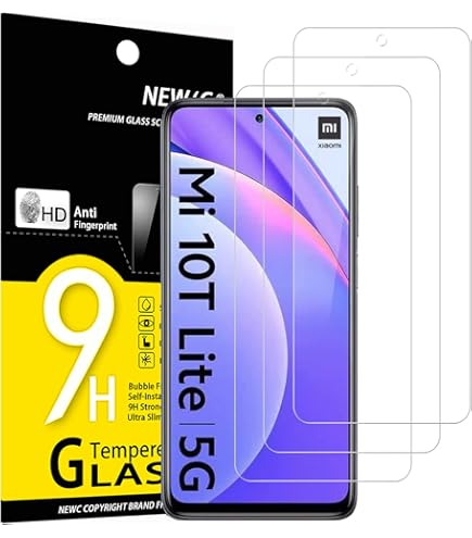 QULLOO For Xiaomi Mi 10T Lite 5G Glass Screen Protector [3 Pack] Camera Lens Glass Protector [3 Pack], Ultra Resistant 9H Hardness HD Clear Screen Protector Film - View #7