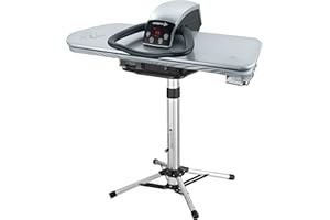 Speedypress Presse à Repasser à Vapeur Professionnelle 101HD-S Argent 2600W Repassage 101cm avec Support (+ Fer à Repasser, Cartouche de Filtrage d'Eau Supplémentaire, Housse de Rechange et Mousse)