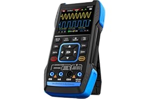 Jadeshay Digital Oscilloscope, 2C53T Portable Oscilloscope 2 Channel Portable Signal Generator with 2×50MHz Bandwidth, 250MS/s Sampling Rate, Data Export