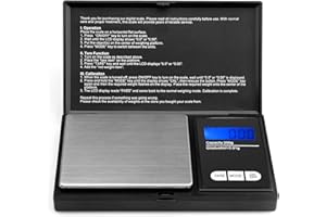 200g/0, 01g Taschenwaage - Ascher digitale Taschenwaage, 200 x 0, 01 g, Taschenwaage Feinwaage Digitalwaage Goldwaage Münzwaa