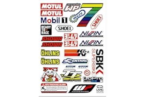 DINGFENG Motorrad Aufkleber, Monster Energy Aufkleber, Sponsoren Aufkleber, Moto Motocross Stickers Kit, Racing Aufkleber, für Offroad MotorräDer und Helme Motorrad Enthusiasten(Katze)
